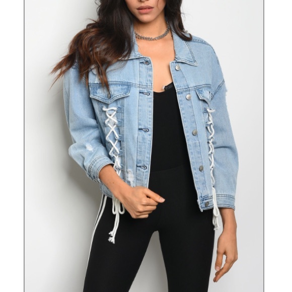 Jackets & Blazers - LAST ONE 🌼 Denim lace up Jacket